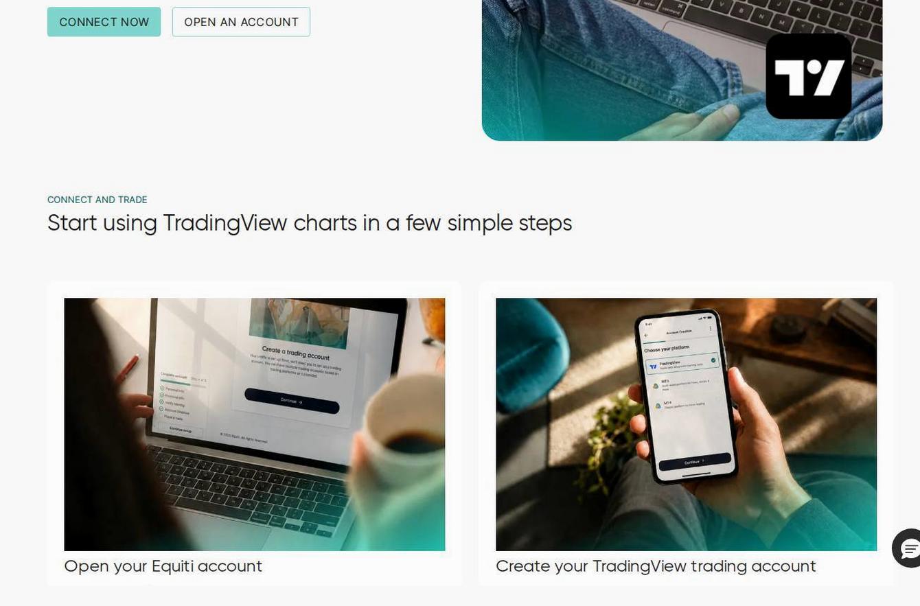 The platform page on the Equiti website